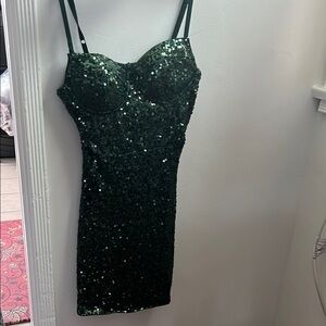 Sequin Green Dress